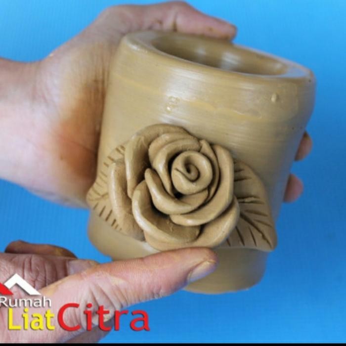 0uv2- Citra Clay, Tanah Liat 1Kg Untuk Prakarya, Mudah Dibentuk
