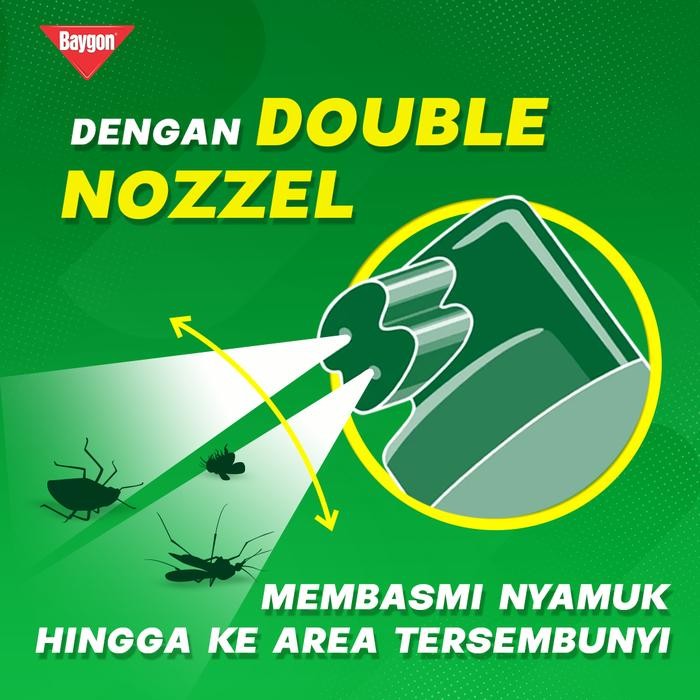 jvat- Baygon Aerosol - Obat Anti Nyamuk Semprot Silky Lavender 750Ml