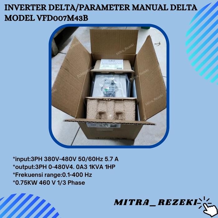 Inverter Delta/Parameter Manual Delta Model Vfd007M43B