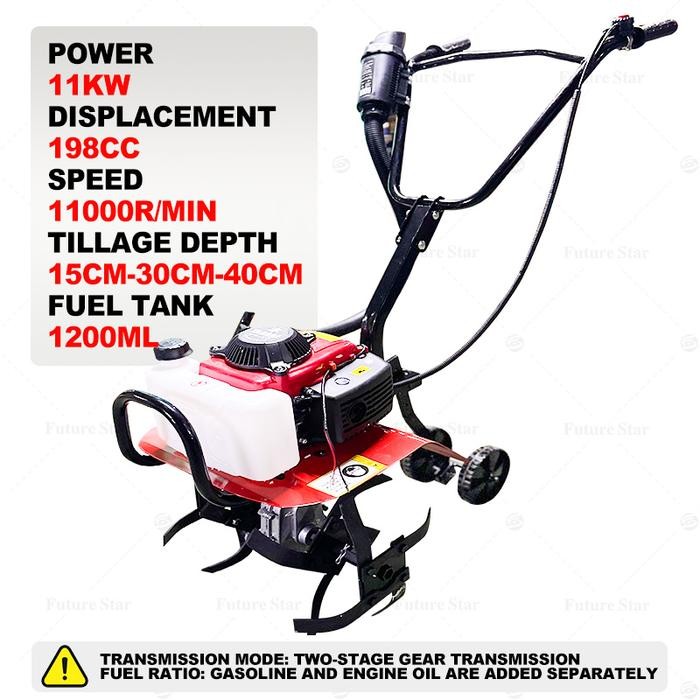 Ready Mesin Traktor Mini Cultivator YAMAHA Bajak Lahan Sawah Basah Kering Mesin Tiller Firman