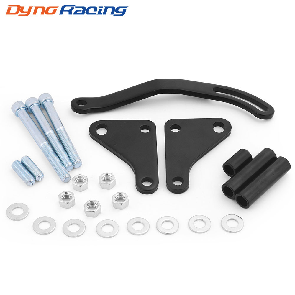 Black Power Steering Pump Mounting Bracket For Chevy Sbc Engines 283 305 327 350 383 400
