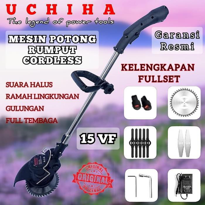 Mesin potong rumput padi uchiha uciha brush cutter cordless import