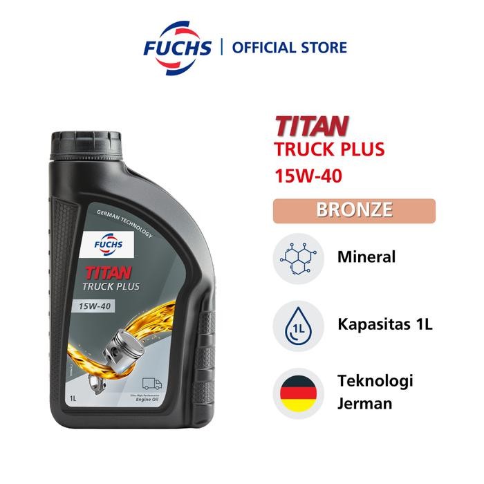 nkf4- Fuchs Titan Truck Plus 15W40 Engine Oil 1L Commercial Vehicle Motor