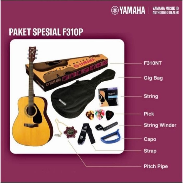 Gitar Yamaha F 310P - Gitar Akustik / Yamaha F 310 P / Yamaha F310P Gitar Akustik paket model
