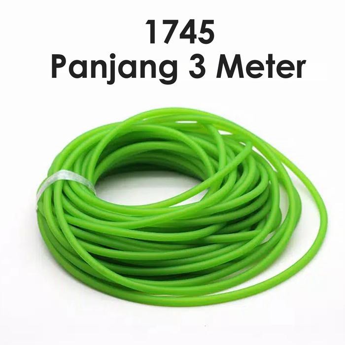 q9v5- Karet Ketapel 4.5Mm 1745 Panjang 3 M Hijau