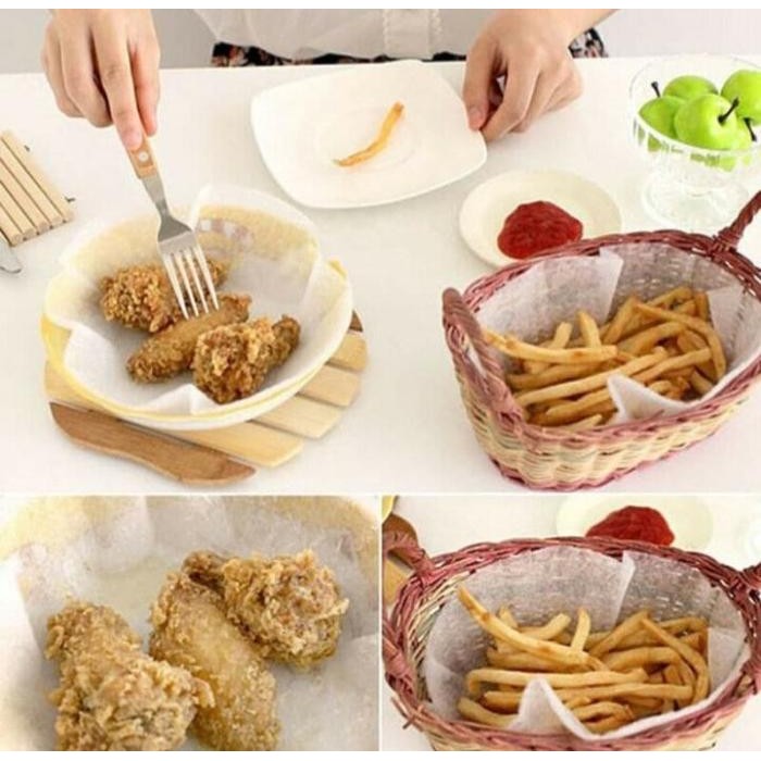 HariPromo- Oil Filter Paper Kertas Penyerap Minyak Dapur Masak Gorengan Makanan A