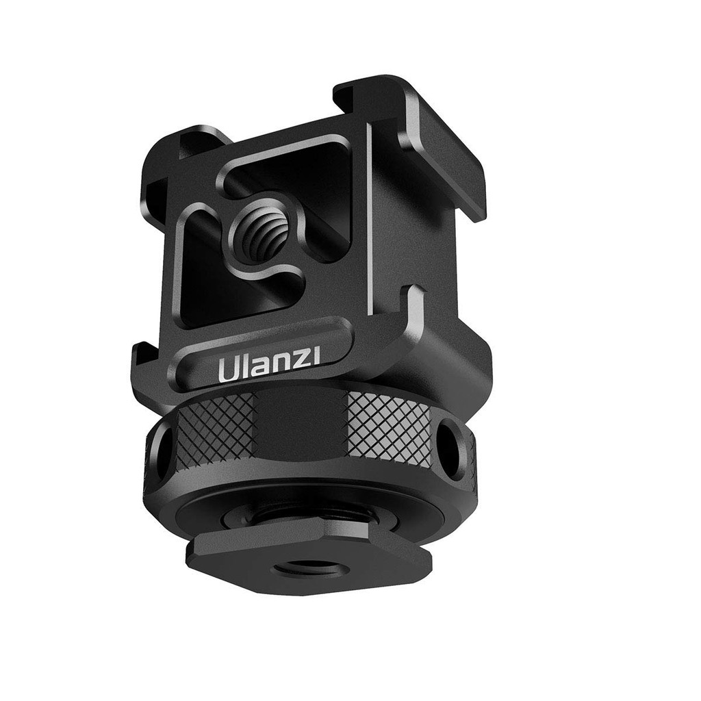 BEST SELLER Ulanzi PT-12 DSLR Cold Shoe Mount DSLR Monitor Mount Adapter Triple Cold Shoe for LED Li