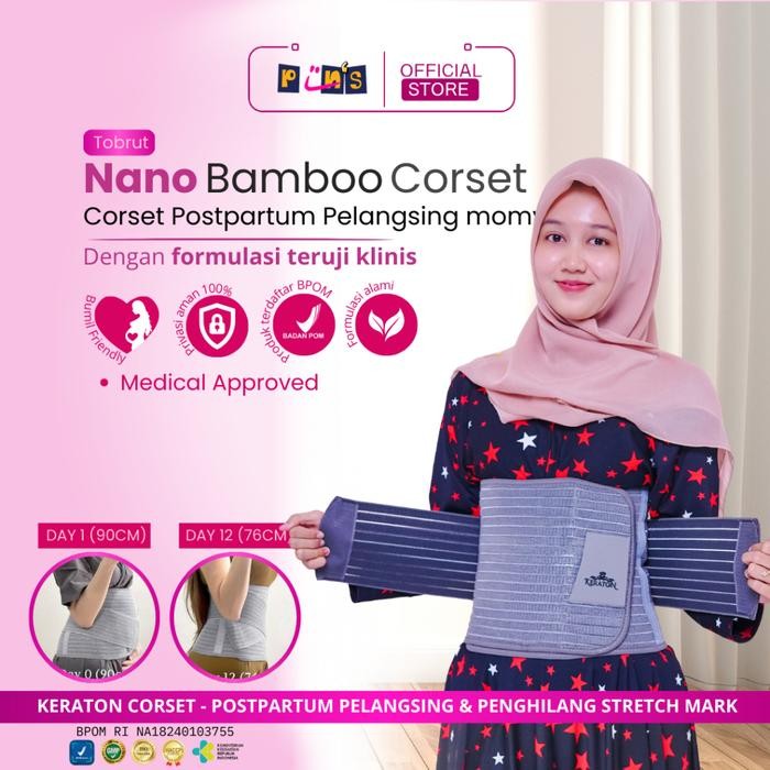 Korset Postpartum Bamboo - Korset Nano Bamboo Korset Pasca Melahirkan