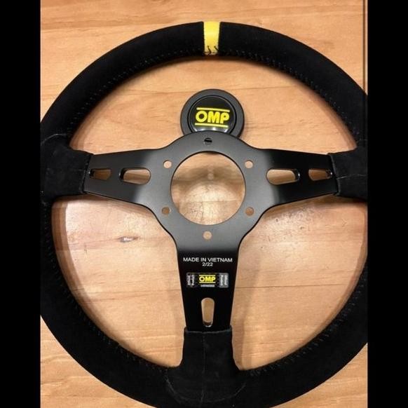 Bebas Ongkir Terbaru Stir Racing OMP RS suede alcantara original Italy