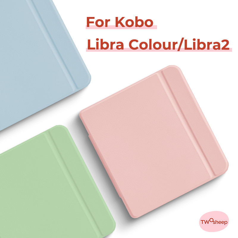 Twosheep 7-Inch Case For Kobo Libra Colour And Kobo Libra2 Acrylic Magnetic Flip Auto Sleep Cover