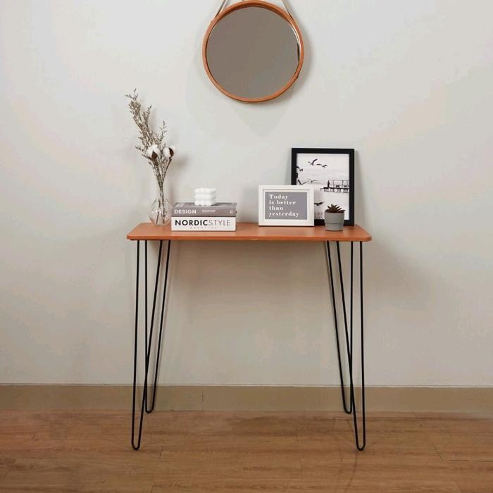 Meja Belajar Laptop Minimalis Meja Tamu Meja Sofa / Meja Kamar Aesthetic Besi Promo 
