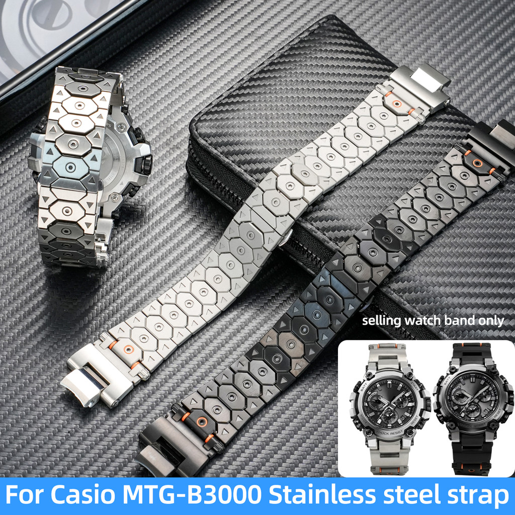 Mtg-B3000 Metal Watchband For Casio G-Shock Mtg-B3000B/Bd Quick Release Stainless Steel Watch Strap