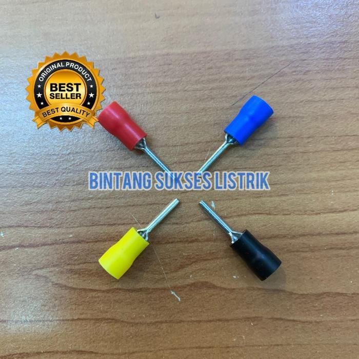 Skun Pin Tusuk Ptv - 2-12 Sekun Jarum Ferules Insulated Kabel 1,5-2.5Mm