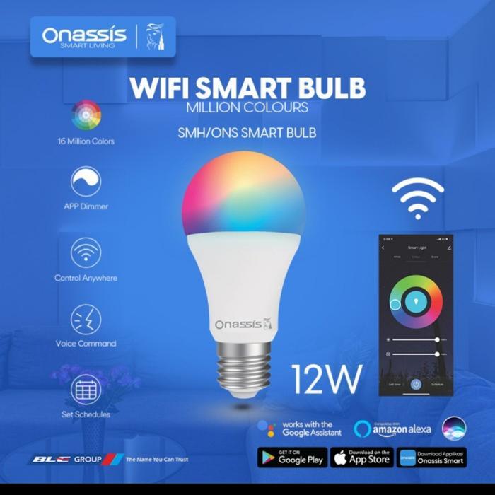 ONASSIS SMART BULB RGB - LAMPU LED SMART RGB ONASSIS 12W