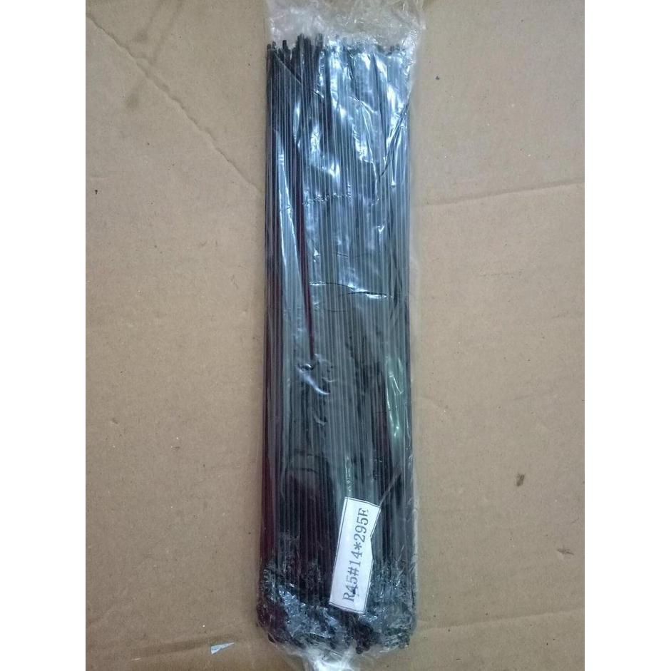 Baru Jari Jari Hitam Roadbike Fixie Jengki Hybrid 700 Ruji Spoke 700 Sepeda