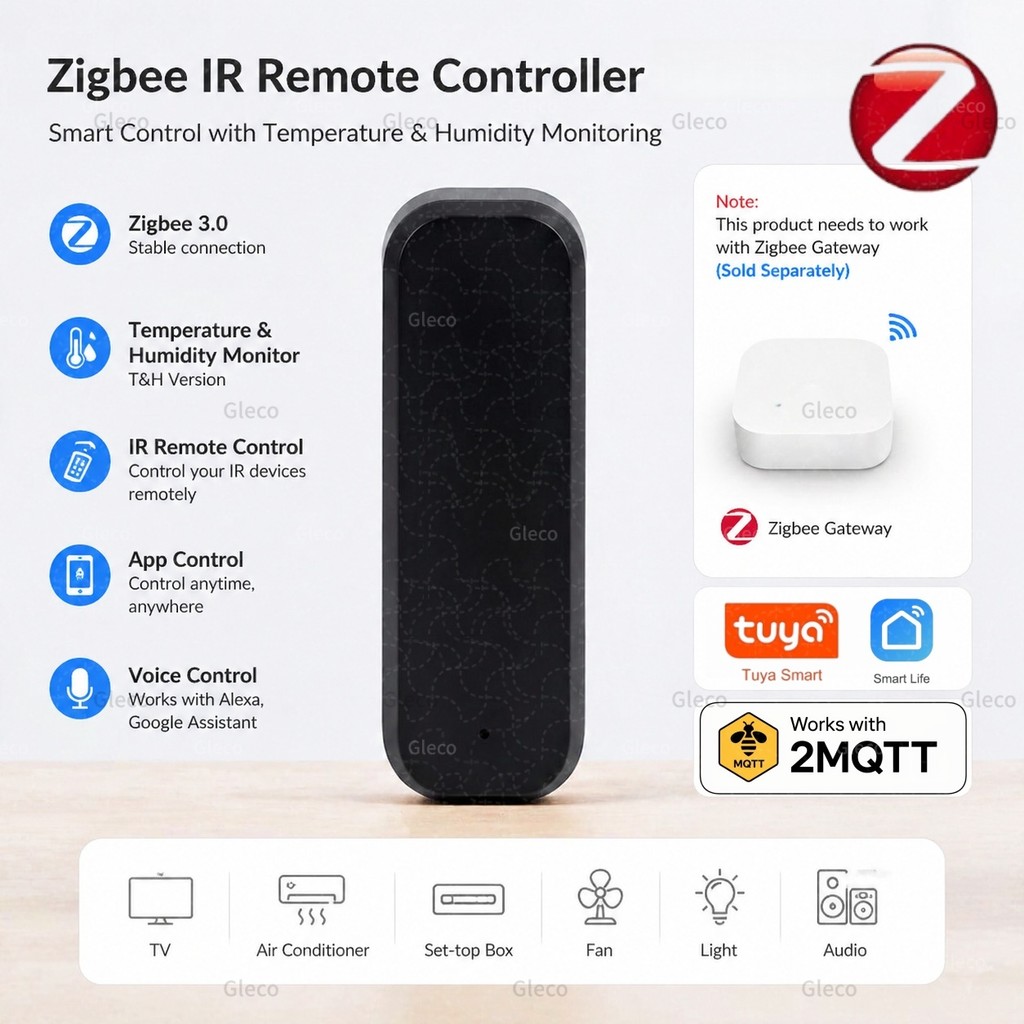 Zigbee Smart IR Remote Control Infrared Universal Smart Home Remote Blaster Work with Google