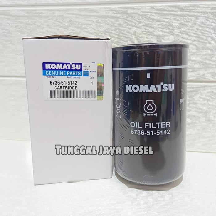 Cartridge Oil Oli Filter Komatsu 6736-51-5142 6736515142 6736 51 5142