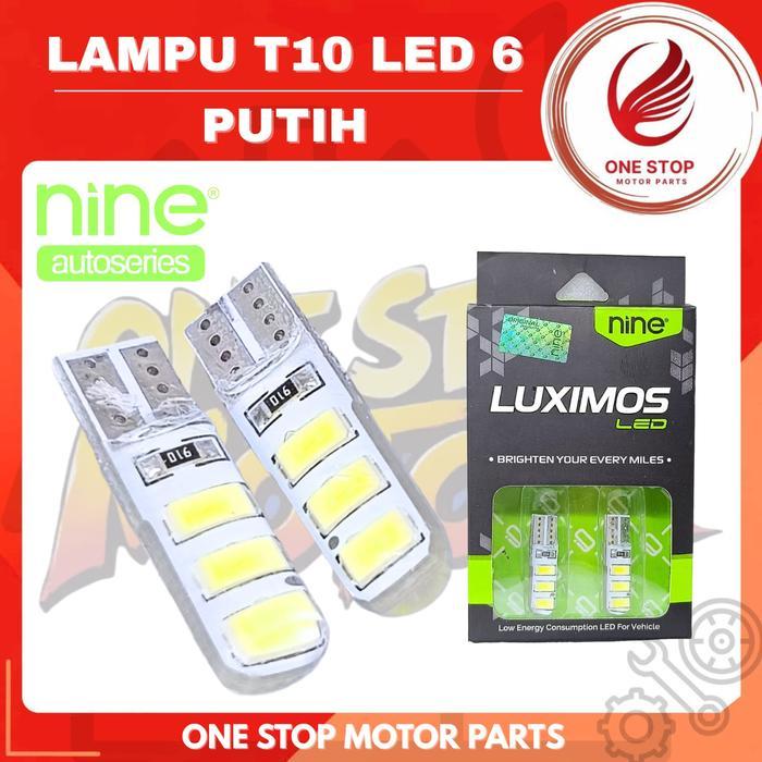 NEW Lampu T10 LED 6 Bolam T10 Led dari Eco9 Luximos Jelly Sen Senja Kota Original Ori Asli Nine