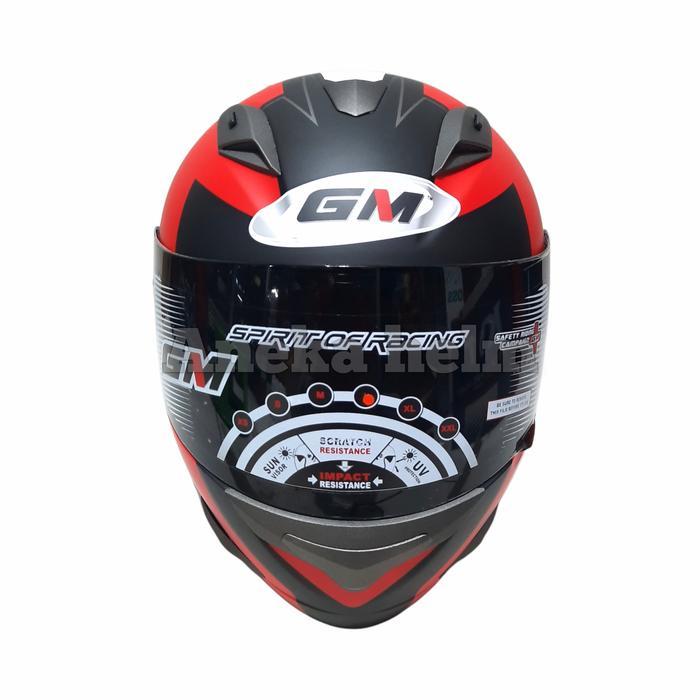 Helm Gm Race Pro X Ride Helm Fullface Single Visor Smoke