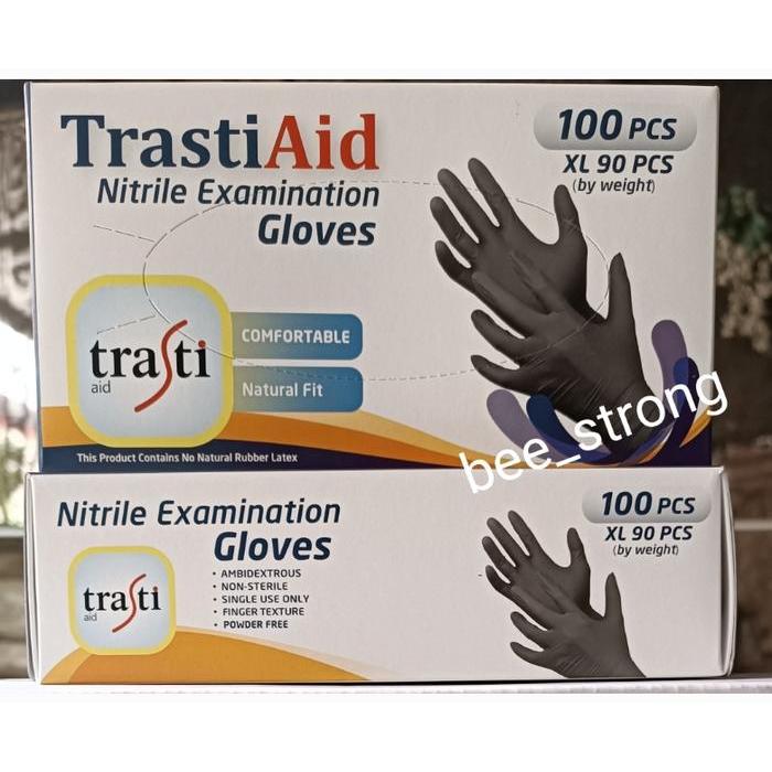 SARUNG TANGAN NITRILE HITAM / NITRILE HITAM TRASTI