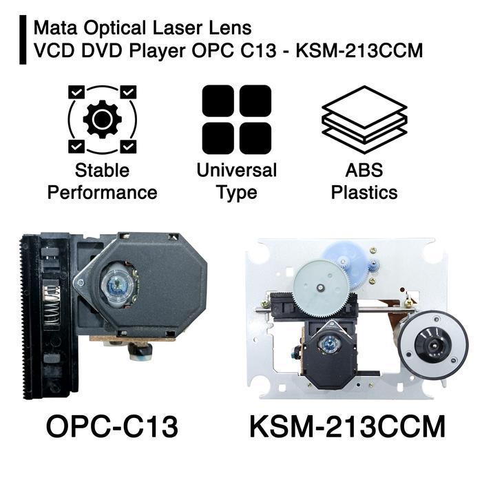 Mata Optik Optic Dinamo Laser Lens Vcd Dvd Player Opc C13 Kss Ksm 213 Pasti Promo