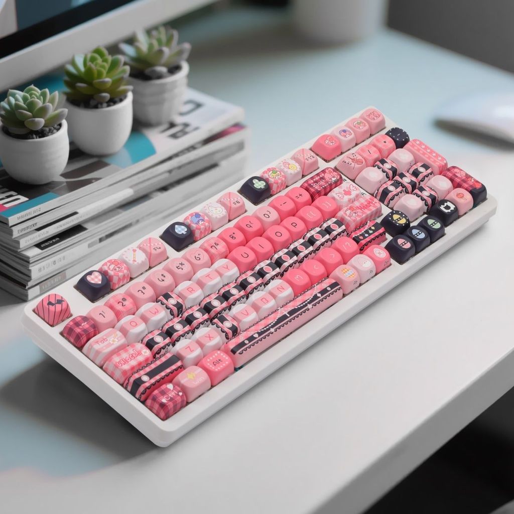 Shugo Chara Keycaps Cute Set Keyboard Key Cute PBT Key Cap Cherry Profile Gaming Key Caps for
