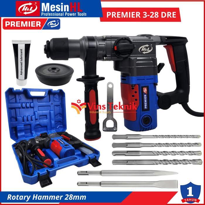HL Premier 3-28 DRE Rotary Hammer H&L Mesin Bor Bobok
