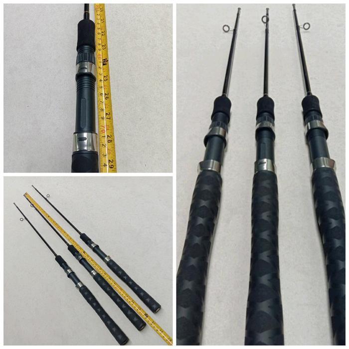 Set Lengkap Bawahan Joran Pancing Bahan Fiber Solid Siap Pakai Panjang 90 Cm