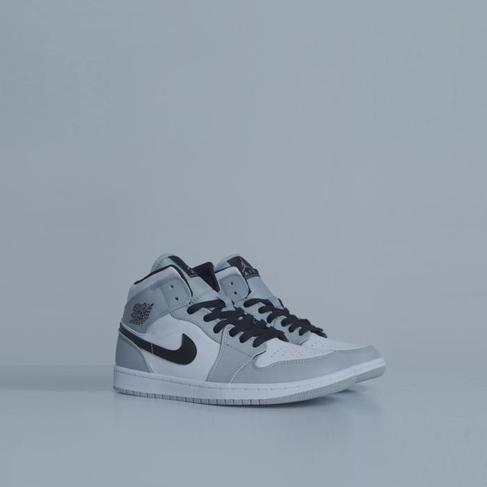 Adiddas Shoe Shop - Air 1 Mid Light Smoke Grey Light Smoke Grey Black White