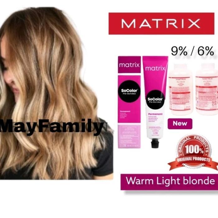Ready Cat Rambut Matrix Socolor 6.35 Warm Light Blonde