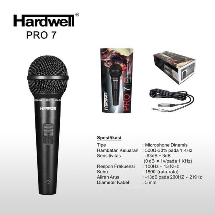 Mic kabel Hardwell PRO 7 Microphone kabel kualitas terbaik