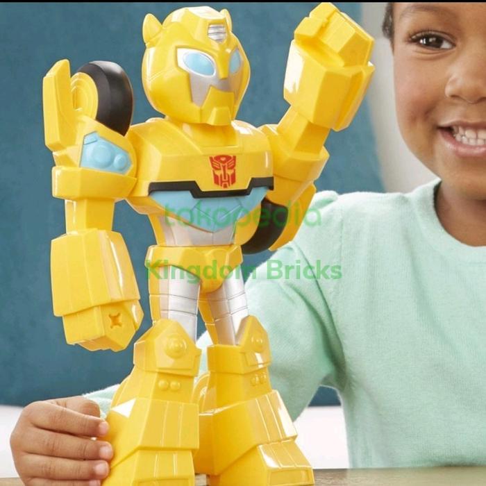HOT SALE HASBRO MEGA MIGHTIES TRANSFORMERS BUMBLEBEE RESCUE BOTS ACADEMY (3+) TERMURAH