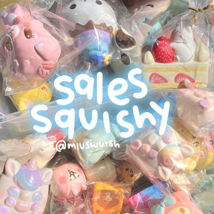 (Harga Turun) Sales Squishy Murah (Chigiri Ibloom, Rare Squishy, Sanrio, Punimaru)