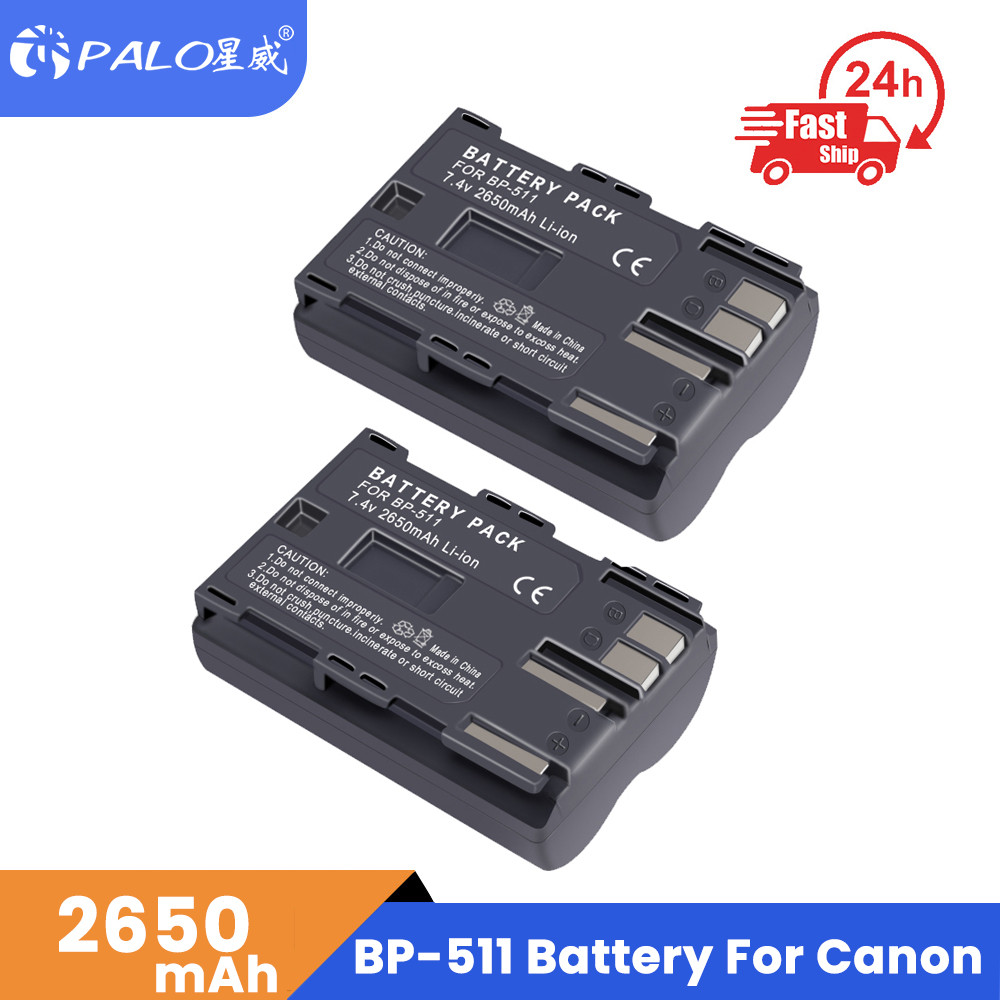 BP-511A BP-511 BP 511 511A BP511 BP511A Battery + LCD USB Charger Case for Canon EOS 40D 300D 5D 20D
