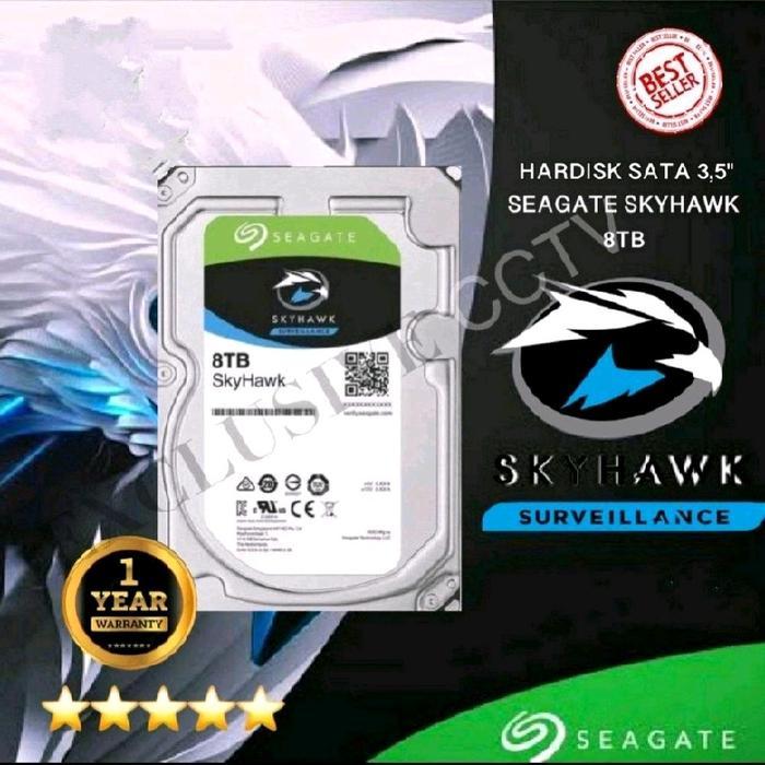 HARDISK 8TB SKYHAWK FROM CCTV SATA HDD 8TB INTERNAL DVR CCTV