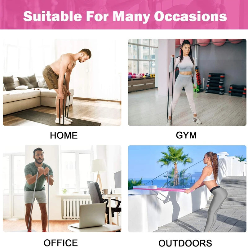 Elastic Fabric Long Resistance Bands Stretch Bands for Exercise Bands Resistance Bands Set for