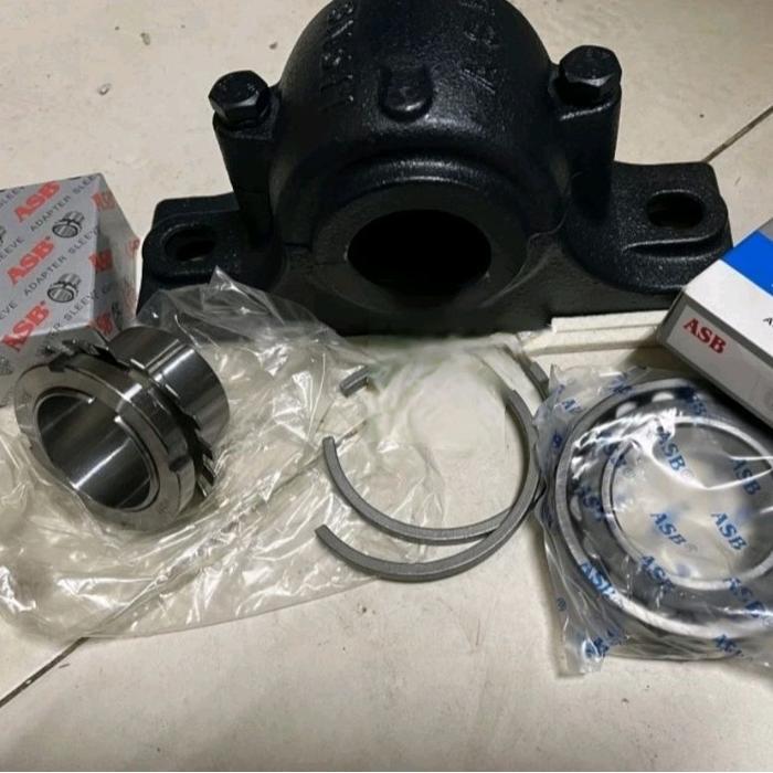 PLUMMER BLOCK AS 40 MM BEARING ADAPTER KOMPLIT SET - SN 509 - 22209 K - H 309 ASB
