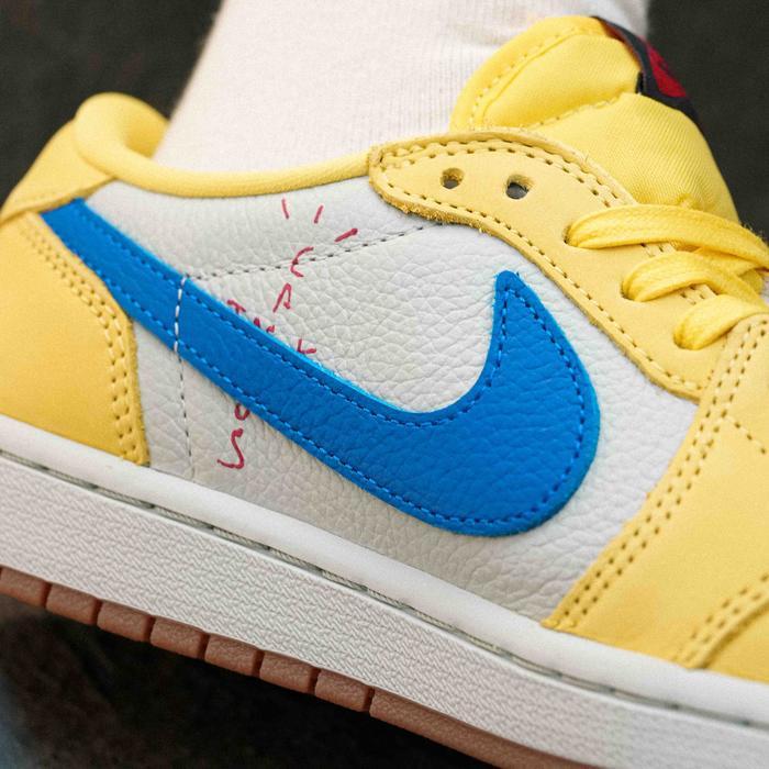Jordan 1 Low Travis Scott Canary Womens