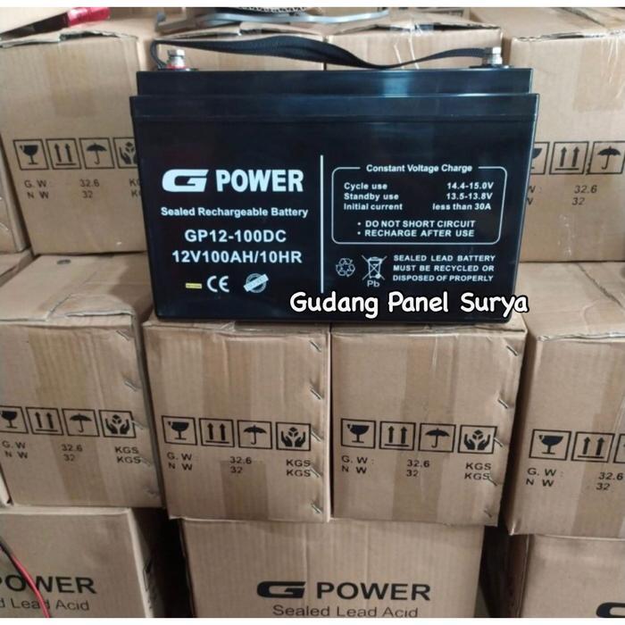 Aki G Power 12V 100AH Battery Baterai GPower 12v 100ah