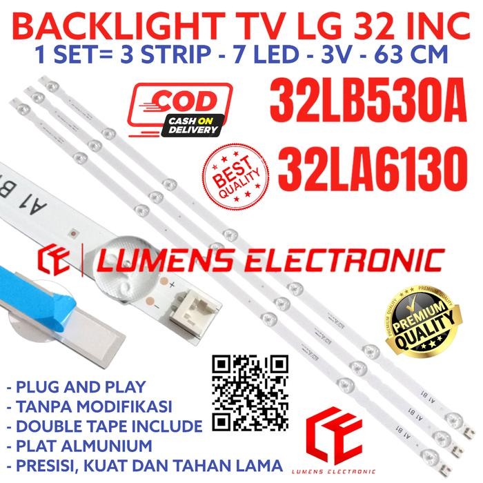 BACKLIGHT TV LG 32 INC 32LB530A 32LB530 32LA6130 LAMPU BL LED 32LA 3LB
