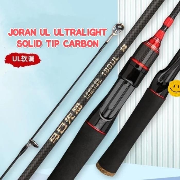 Sougayilang Pro - Joran Rod Ul Ultralight 2-6Lb 168 180 198 Carbon Solid Tip