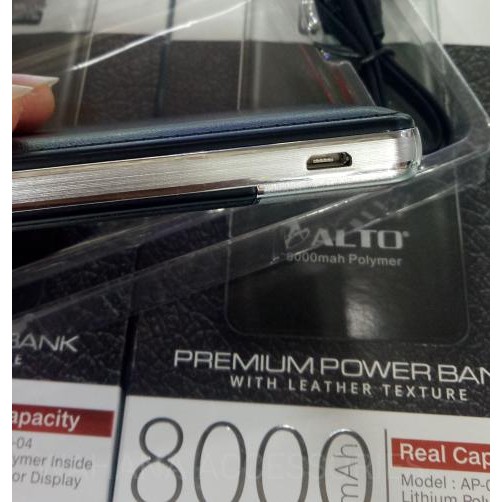 Power Bank Alto Ap-04 8000Mah-Power Bank Polymer Alto Power Bank