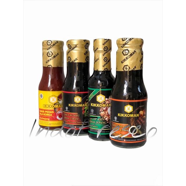 

Stok Baru Kikkoman Paket Bumbu Halal Kecap asin+Manis+Oyster+Gochujang
