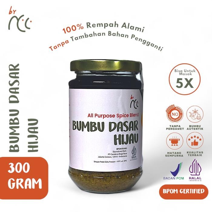 

Stok Baru By NCC Bumbu Dasar Hijau Instan 300gr Bumbu Cabai Hijau, Balado Hijau