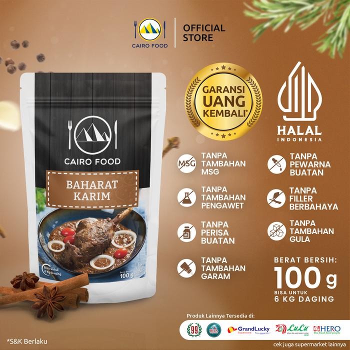 

Stok Baru Bumbu Baharat Karim - Cairo Food 100 gr