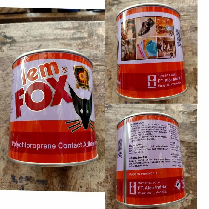 

LEM KUNING FOX KALENG 600 GRAM AIBON SUPER GLUE