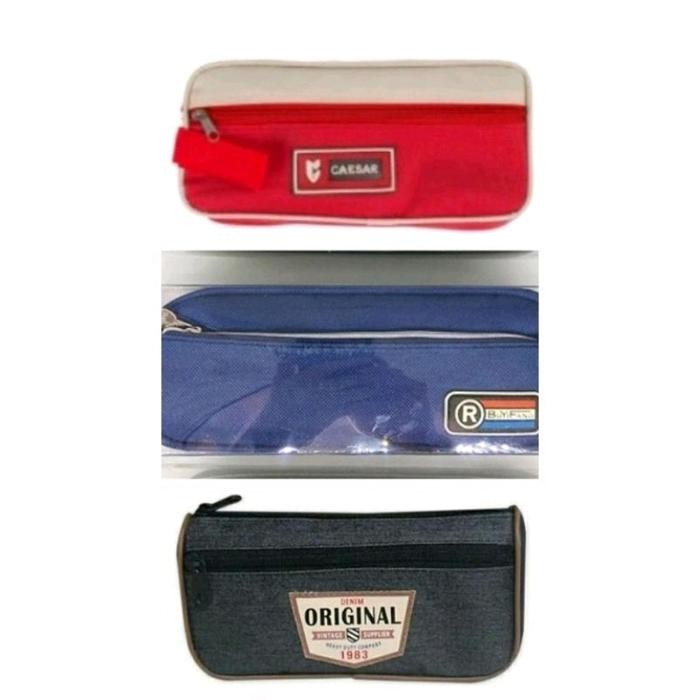 

Kotak pensil tempat pensil 2 seleting resleting