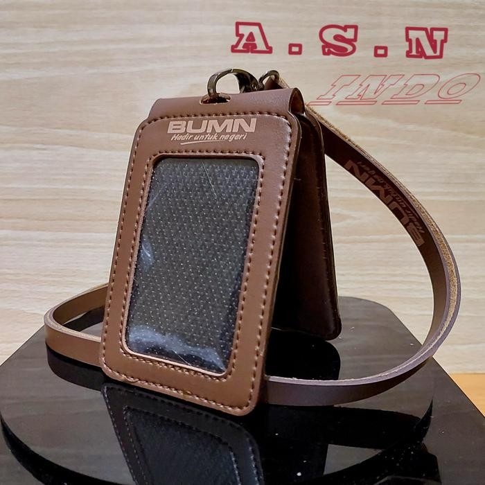 Id Card Kulit Lipat Magnet BUMN Id Card Kulit BUMN Lipat