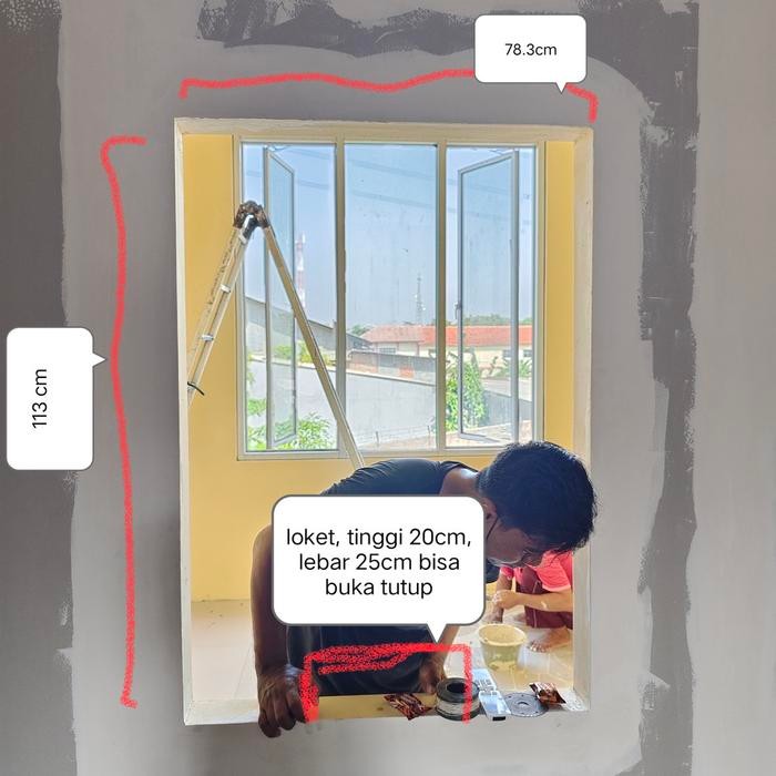 Terbaru Kusen Alumunium Kaca Mati Loket Pembayaran