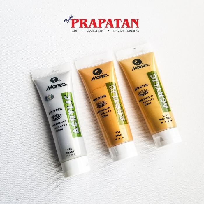

Pilihan- Maries Acrylic Paint / Cat Akrilik Maries 120 Ml (Gold & Silver)